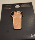 Minnie Mouse Rose Gold Glitter Tumbler Pin