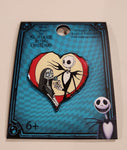 Nightmare Before Christmas Jack & Sally Heart Pin