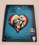 Nightmare Before Christmas Jack & Sally Heart Pin