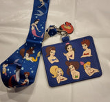 The Little Mermaid Sisters Lanyard