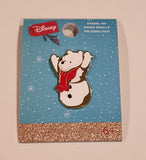 Winnie the Pooh Snowman Holiday Enamel Pin