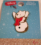 Winnie the Pooh Snowman Holiday Enamel Pin