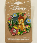 Bambi Floral Portrait Stained Glass Enamel Pin