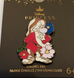 Snow White Grumpy Floral Enamel Pin