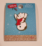 Winnie the Pooh Snowman Holiday Enamel Pin