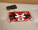 Mickey and Minnie Mouse Love Heart Hands Wallet