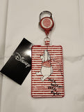 Winnie the Pooh Piglet Red Balloon Retractable ID Lanyard