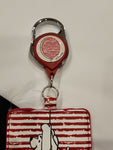 Winnie the Pooh Piglet Red Balloon Retractable ID Lanyard