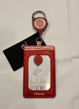 Winnie the Pooh Piglet Red Balloon Retractable ID Lanyard