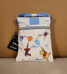 Winnie the Pooh and Friends Balloons Passport Crossbody Bag