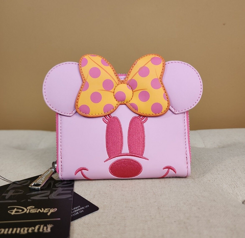 Loungefly Minnie Mouse Glow in The Dark Pumpkin Flap Wallet