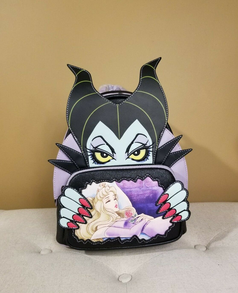 Exclusive Sleeping Beauty Maleficent Horns Loungefly Crossbody Purse