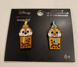 Chip N' Dale Boba Tea Cup Enamel Pin Set