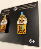 Chip N' Dale Boba Tea Cup Enamel Pin Set