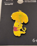 Winnie The Pooh Flower Umbrella Enamel Pin