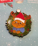 The Aristocats Toulouse Christmas Wreath Enamel Pin