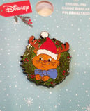 The Aristocats Toulouse Christmas Wreath Enamel Pin