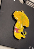 Winnie The Pooh Flower Umbrella Enamel Pin