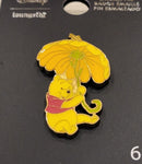 Winnie The Pooh Flower Umbrella Enamel Pin