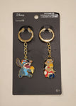 Lilo & Stitch Ice Cream Enamel Keychain Set of 2