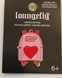 Valentine’s Day Pink Mini Backpack Heart Enamel Pin