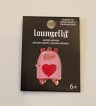 Valentine’s Day Pink Mini Backpack Heart Enamel Pin