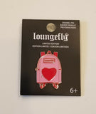 Valentine’s Day Pink Mini Backpack Heart Enamel Pin