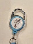 Stitch & Ice Cream Retractable Lanyard