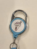 Stitch & Ice Cream Retractable Lanyard