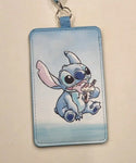 Stitch & Ice Cream Retractable Lanyard