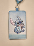 Stitch & Ice Cream Retractable Lanyard